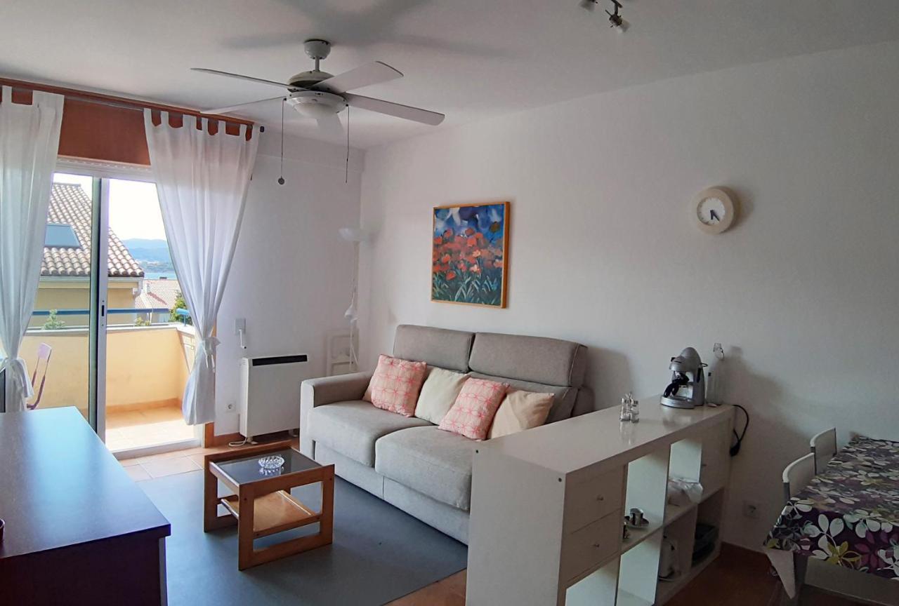 Apartamento Con Piscina En Portosín Esterno foto